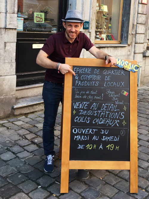 David Philippart et sa boutique Mosaïc